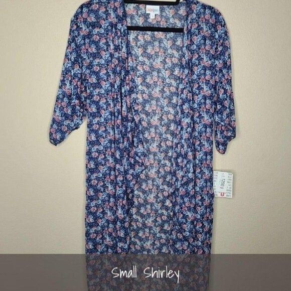 LuLaRoe Shirley Kimono NWT Size Small Floral Cover - Picture 1 of 2